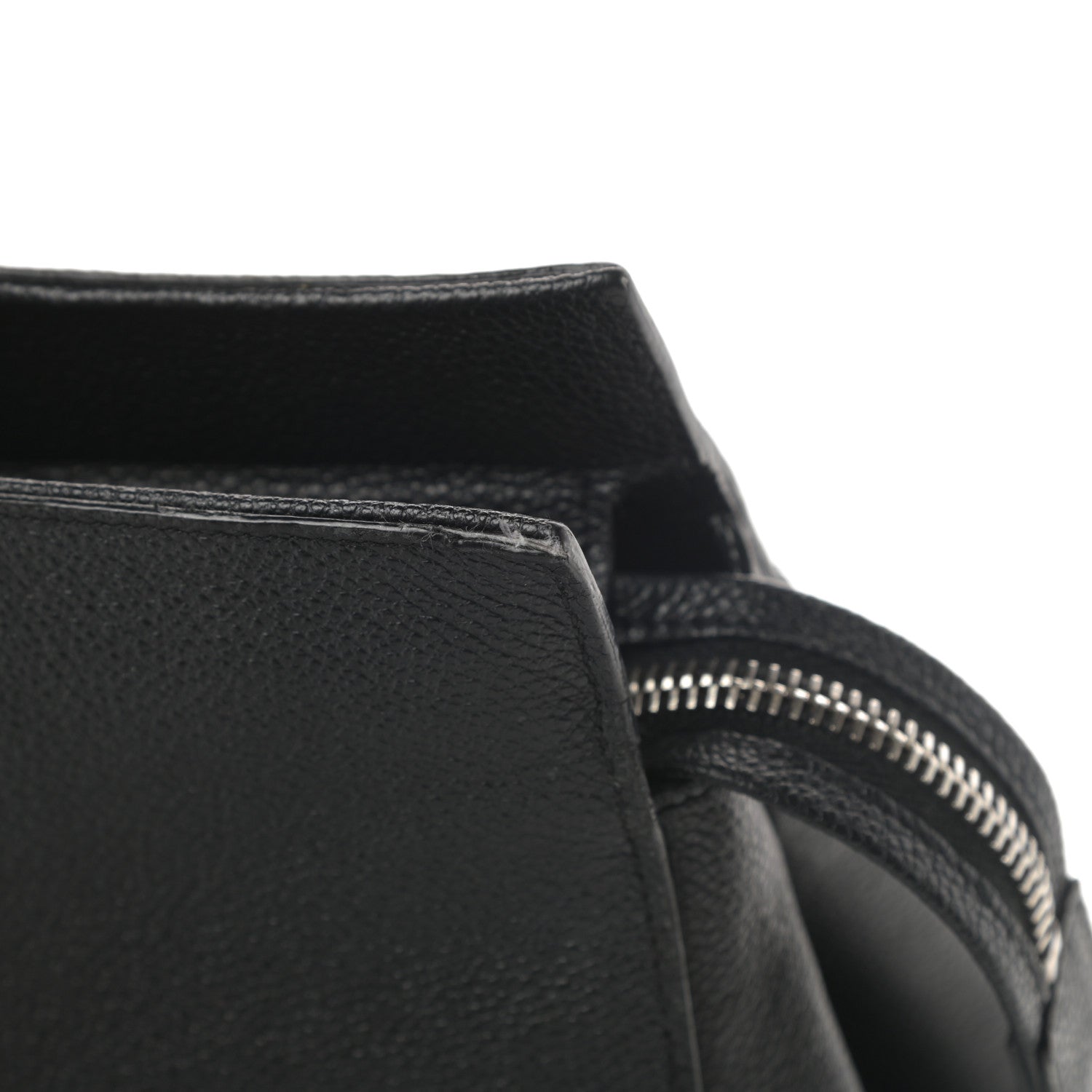 Saint Laurent Grained Calfskin Medium Cabas Rive Gauche Black 13 of 17