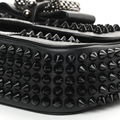 Christian Louboutin Calfskin Spikes Sweety Charity Crossbody Bag Black 9 of 12