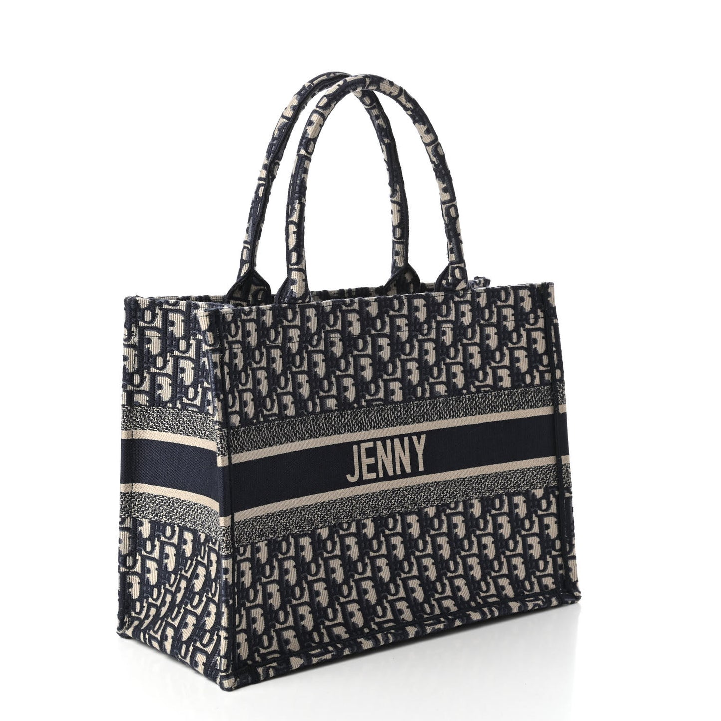 Oblique Medium Book Tote Blue Multicolor