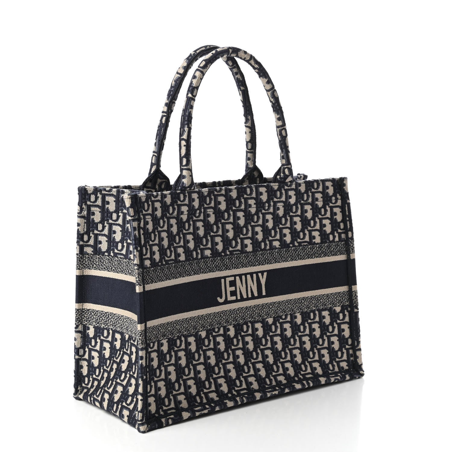 Christian Dior Oblique Medium Book Tote Blue Multicolor 3 of 11