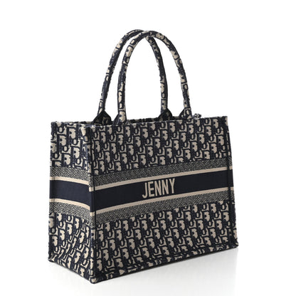 Christian Dior Oblique Medium Book Tote Blue Multicolor 3 of 11