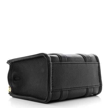 Marc Jacobs Grained Calfskin Micro The Tote Bag Black 4 of 9