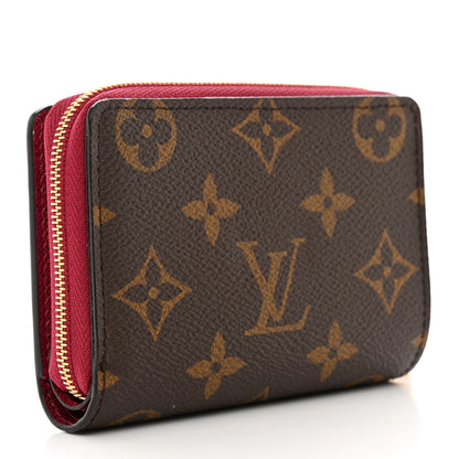 Louis Vuitton Monogram Lou Zippy Compact Wallet Red 3 of 7