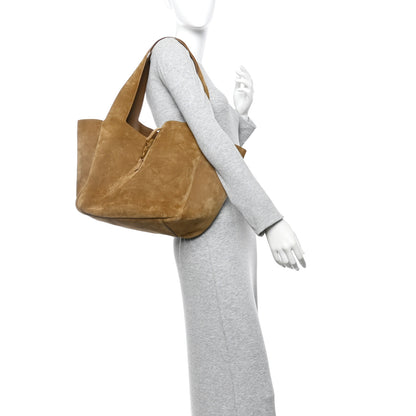 Saint Laurent Suede Bea Tote Golden Leaf 2 of 13