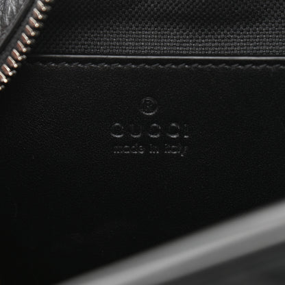 Gucci Calfskin Matelasse Monochrome Small GG Marmont Chain Shoulder Bag Black 5 of 10