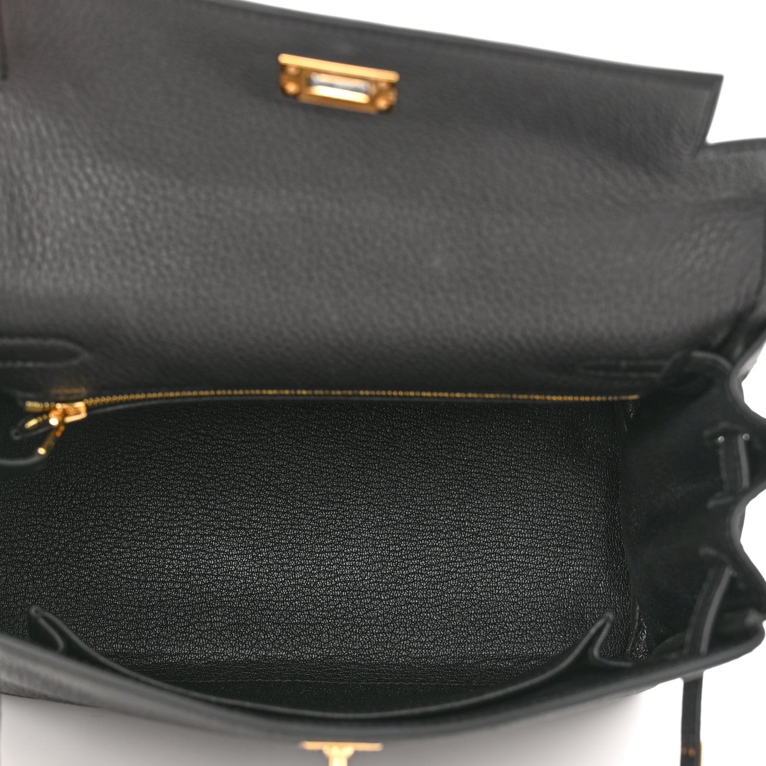 Hermes Togo Kelly Retourne 25 Black 5 of 10