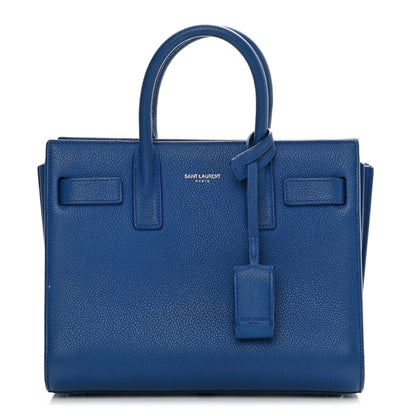 Saint Laurent Grained Calfskin Nano Sac De Jour Royal Blue 1 of 21