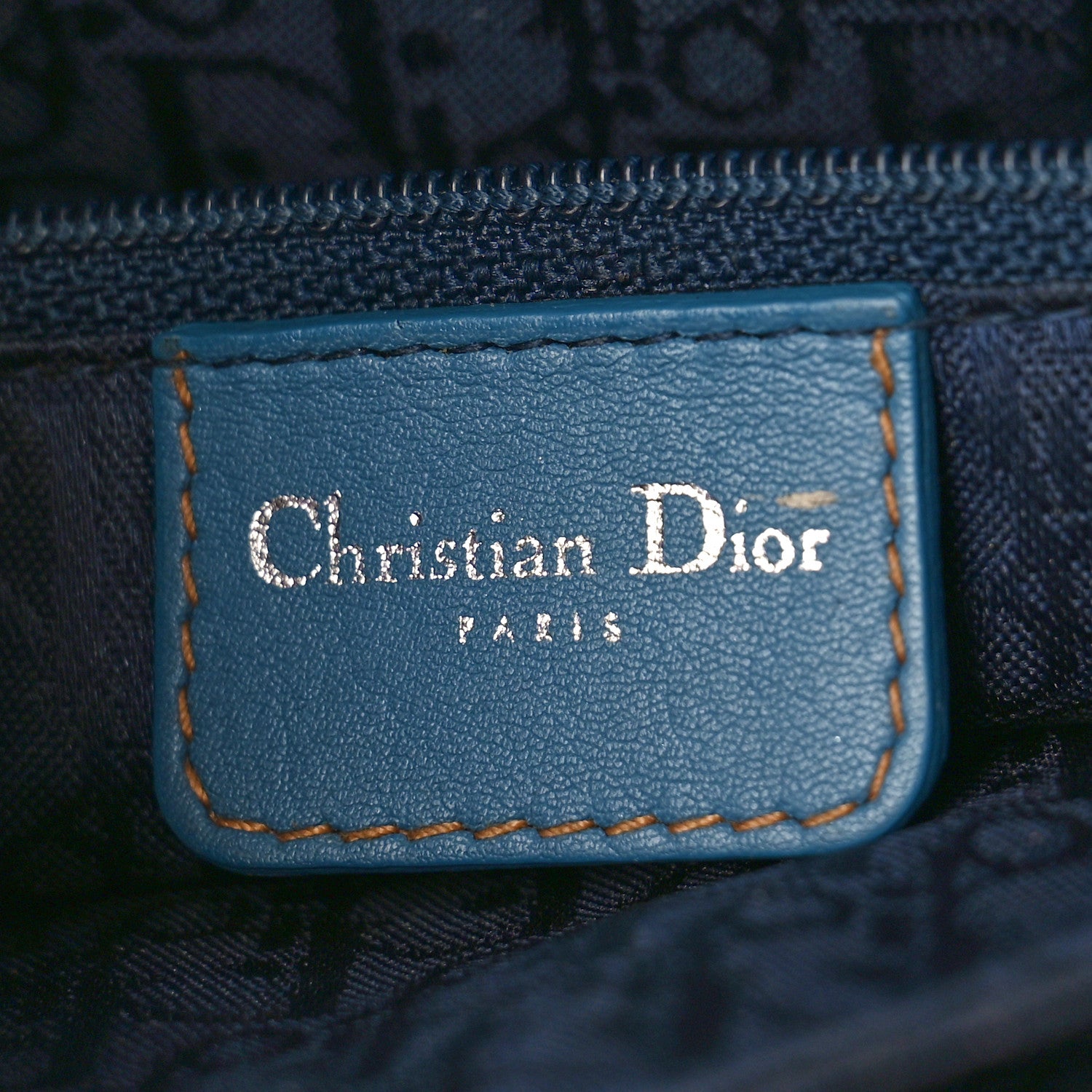 Christian Dior Denim Admit It Hobo Blue 7 of 9