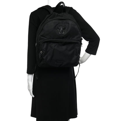 Versace Nylon La Medusa Backpack Black 2 of 16