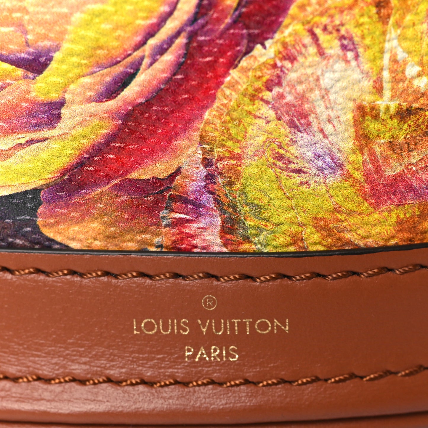 Metallic Monogram LV Garden Nano Bucket Bag Gold