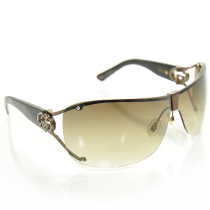 Gucci Crystal GG Sunglasses 2807S Brown 1 of 8