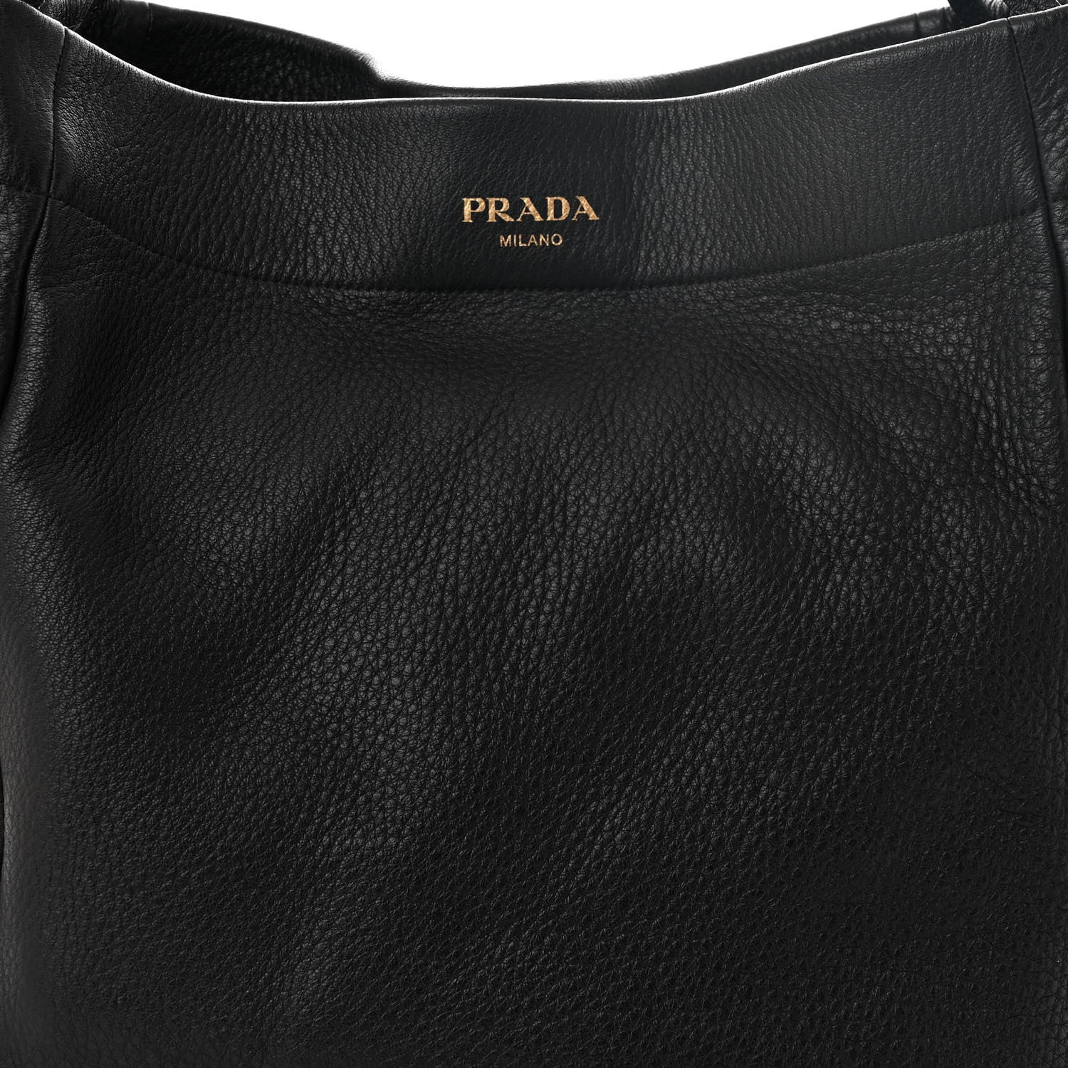 Prada Cervo Hobo Black 9 of 12