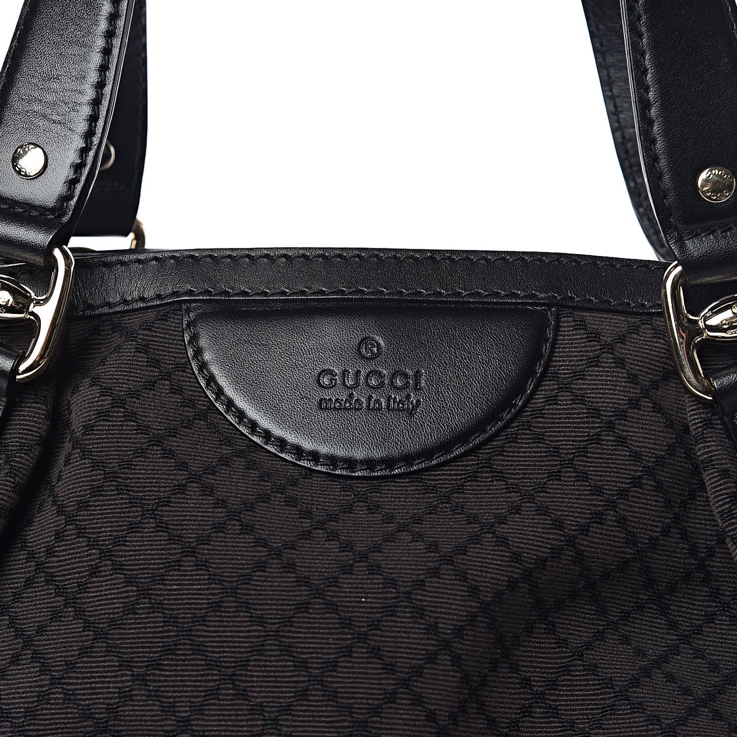 Diamante Bridle Tote Dark Brown