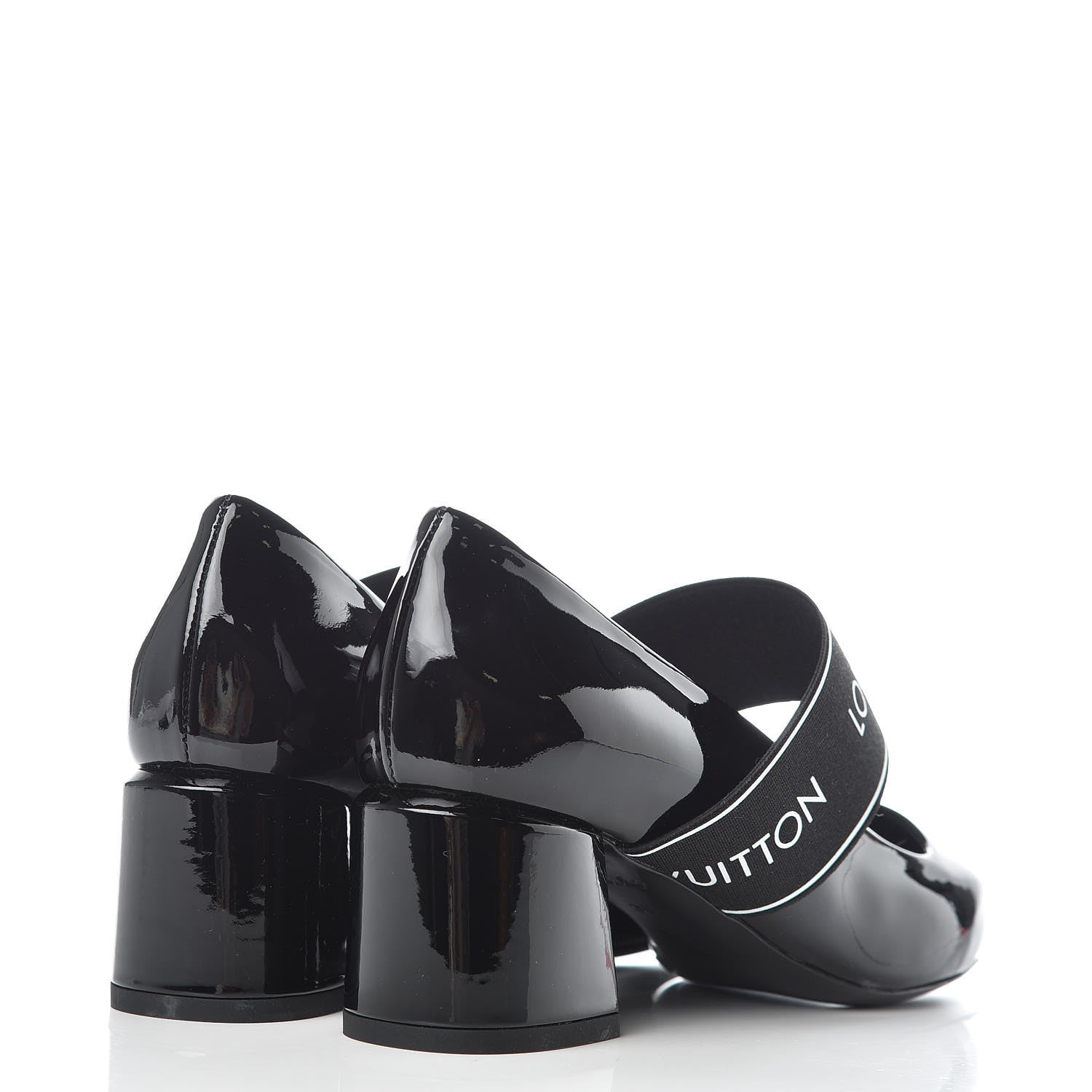 Louis Vuitton Patent Uncover Pumps 36 Black 4 of 10