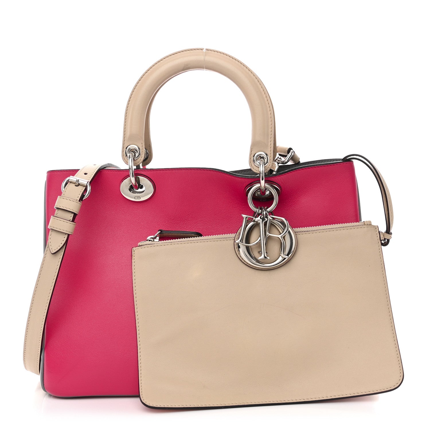Christian Dior Smooth Calfskin Medium Tri-Color Diorissimo Multicolor 3 of 15