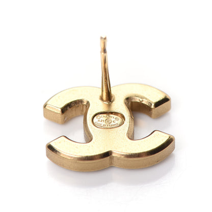 Chanel Crystal CC Earrings Gold 4 of 4