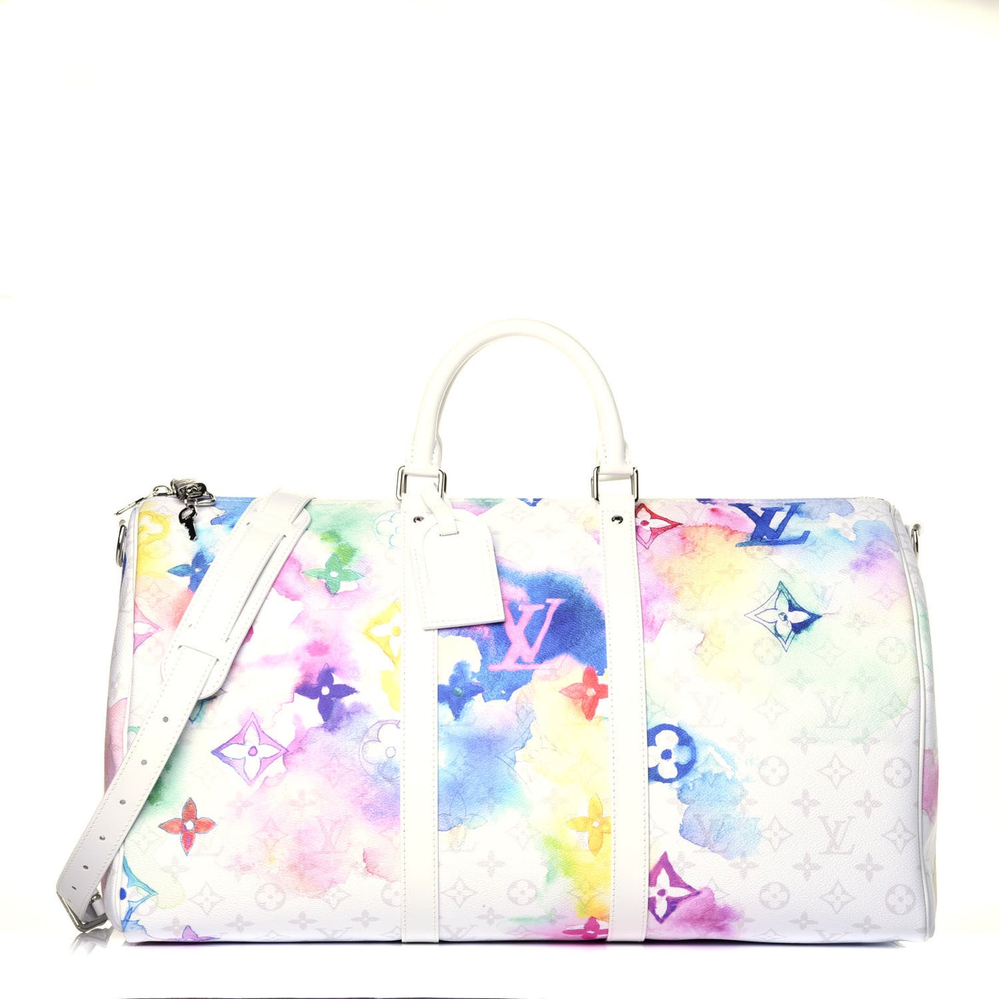 Monogram Watercolor Keepall Bandouliere 50 Multicolor