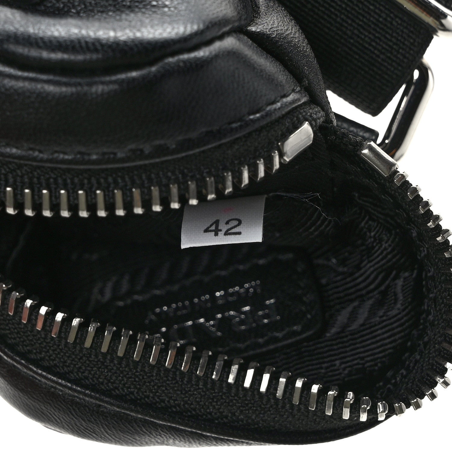 Prada Nappa Re-Nylon Metal Triangle Logo Mini Arm Pouch Black 7 of 8