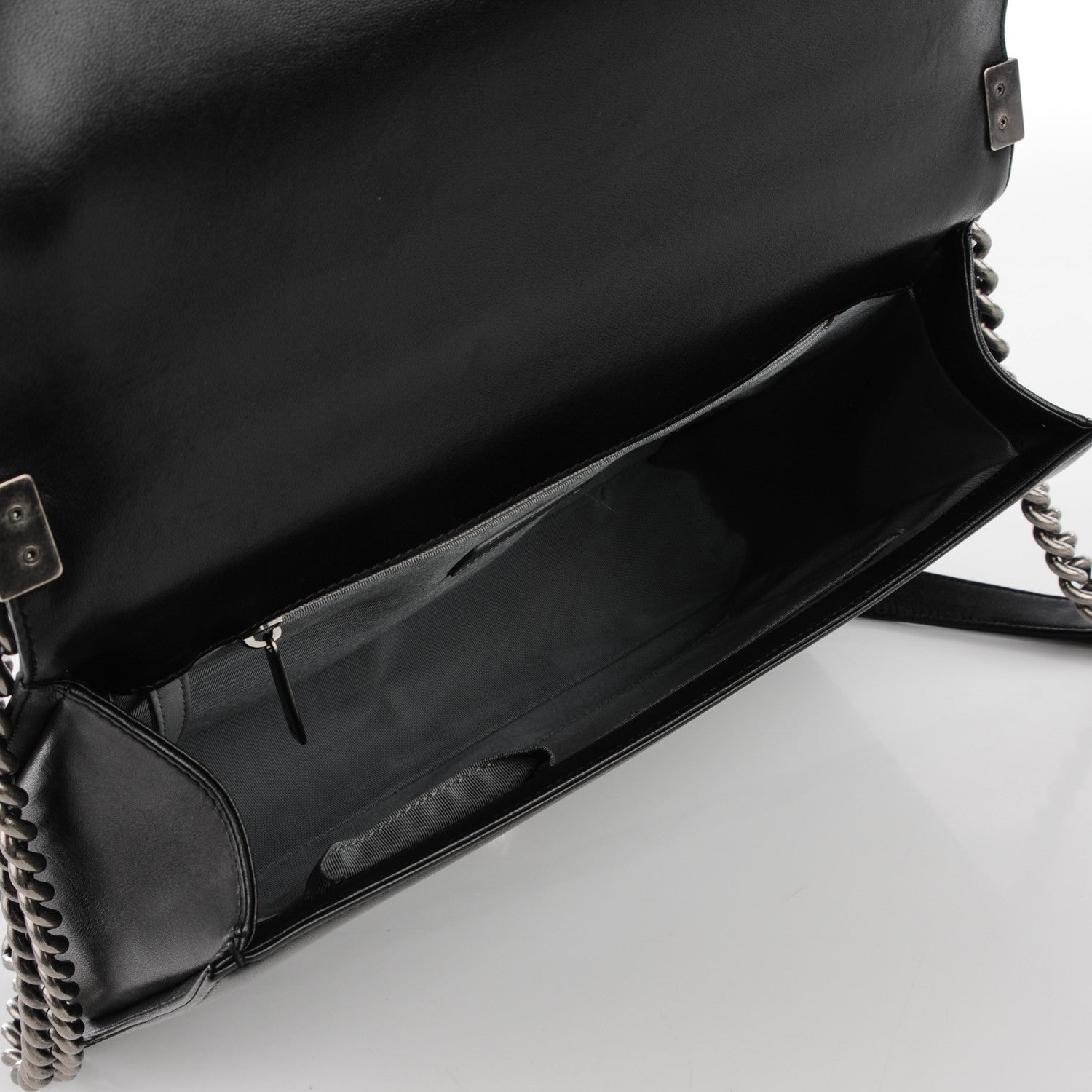 Chanel Lambskin Quilted Large Boy Flap Black 6 of 8