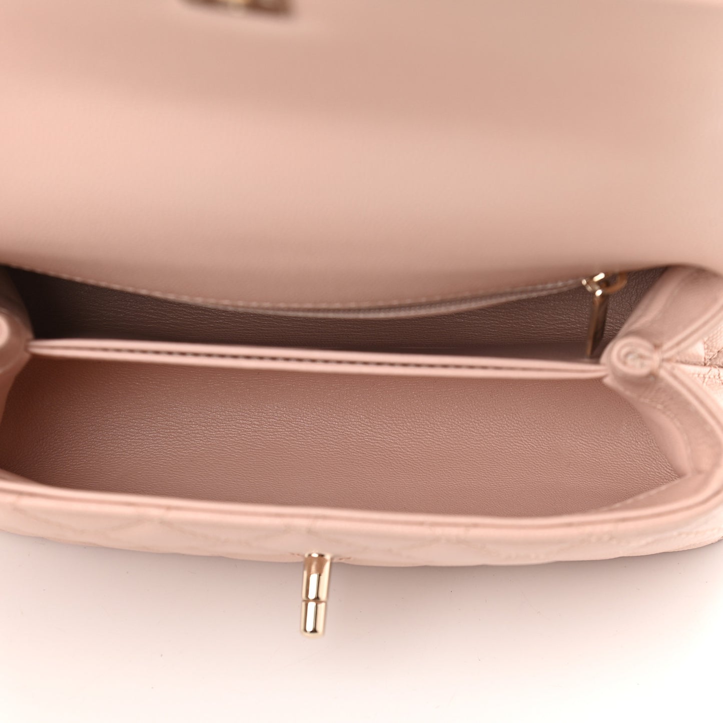 Caviar Quilted Mini Coco Handle Flap Pink