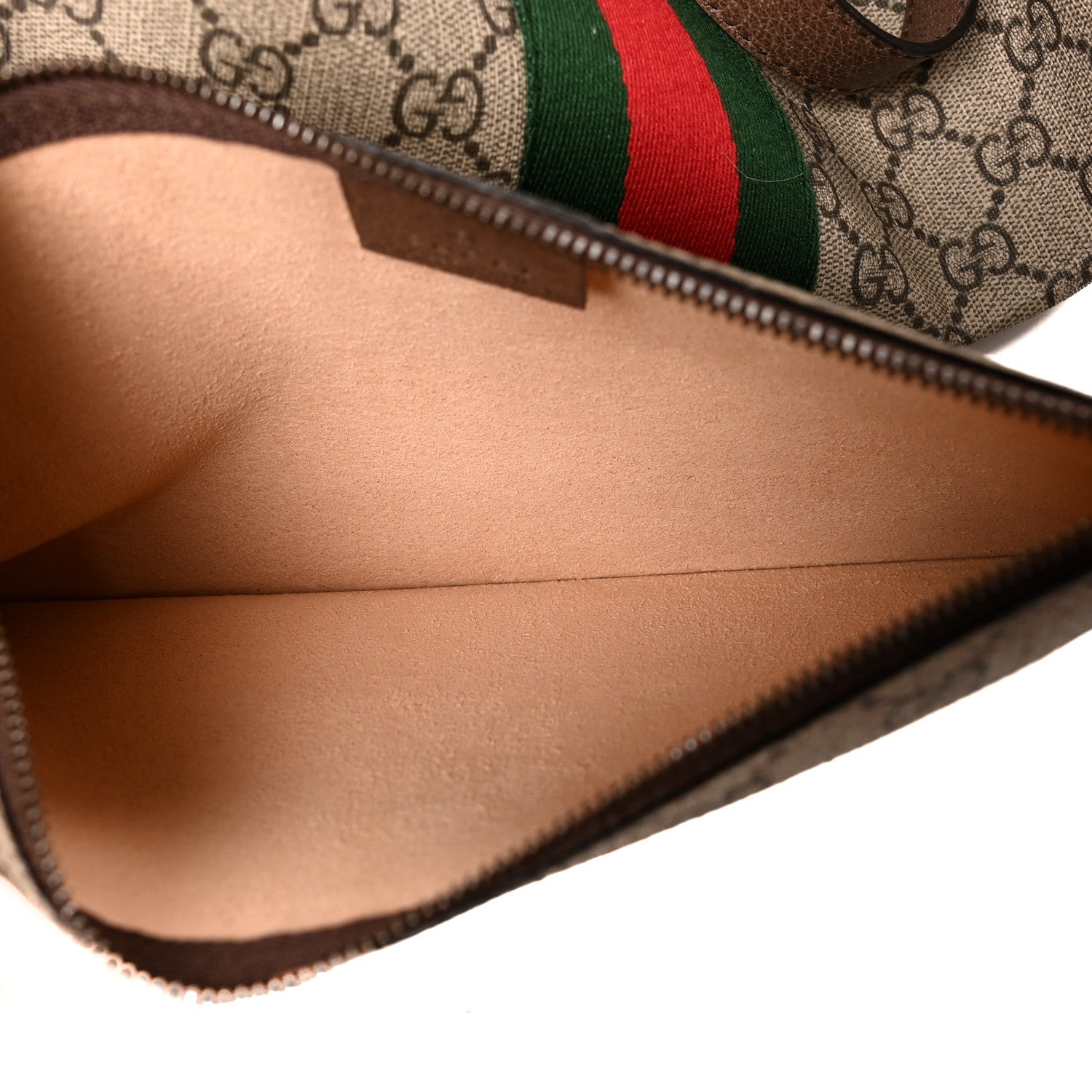 Gucci GG Supreme Monogram Web Ophidia Tote Brown 7 of 14