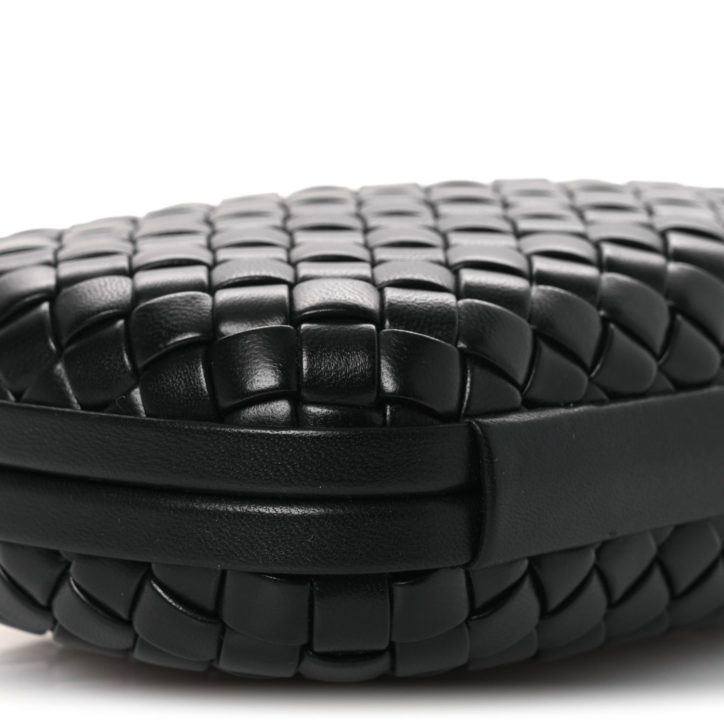 Nappa Intrecciato Knot Clutch Black