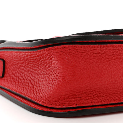 Gucci Grained Calfskin Large Bright Bit Flap Bag Red 9 of 10