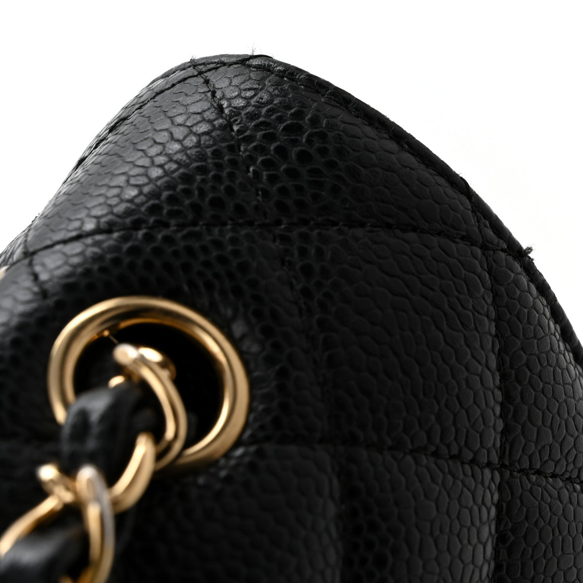 Chanel Caviar Quilted Medium Double Flap Black 12 of 13