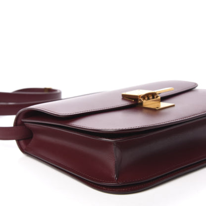 Celine Box Calfskin Medium Classic Box Flap Bag Burgundy 8 of 12