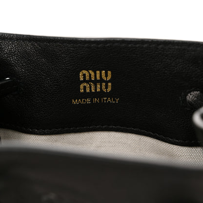 Miu Miu Nappa Mini Bag Black 6 of 9