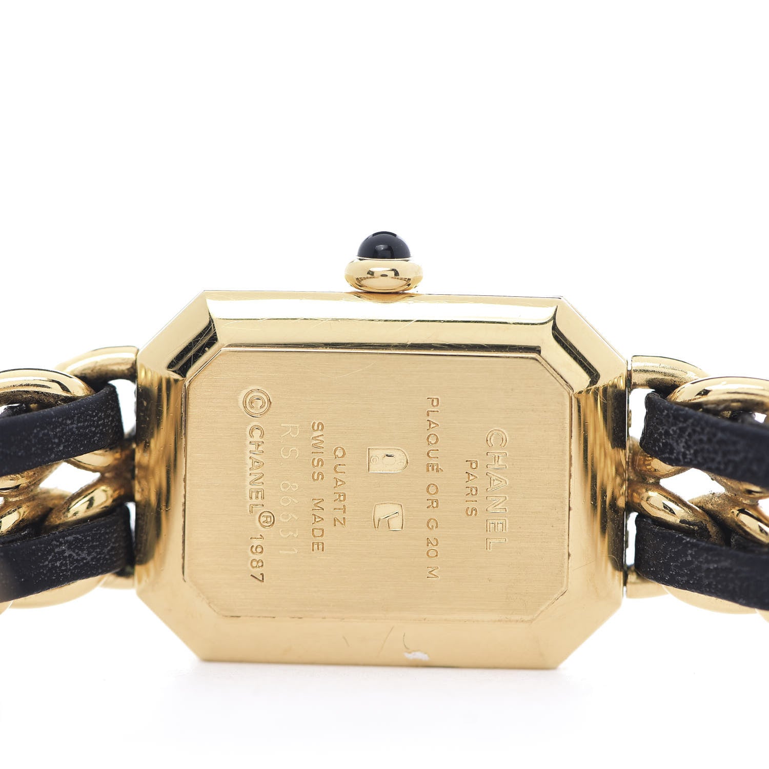 Chanel Stainless Steel Lambskin 20mm Chain Premiere Quartz Watch Gold XL 5 of 5
