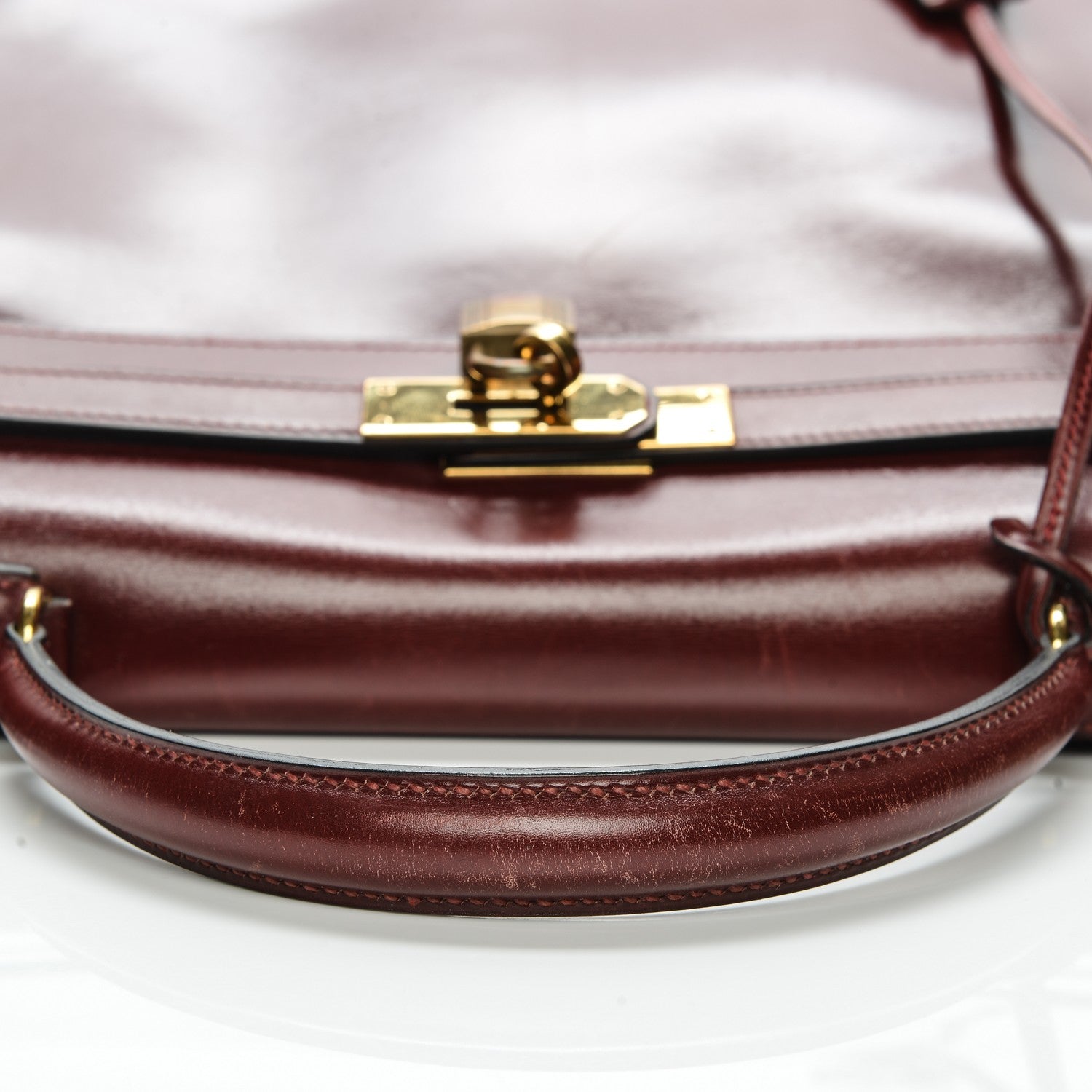 Hermes Box Kelly Retourne 32 Rouge H 16 of 31