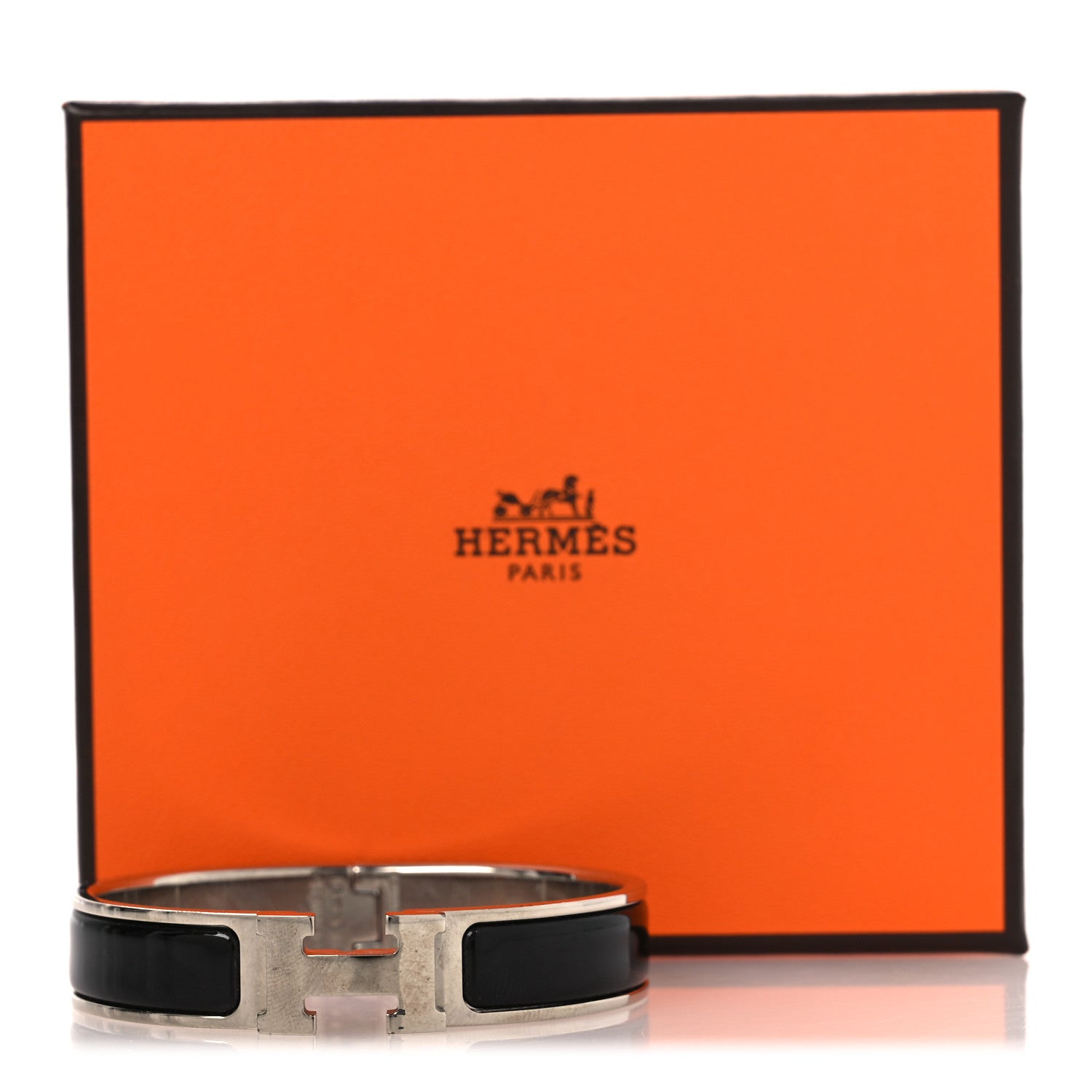 Hermes Enamel Narrow Clic Clac H Bracelet PM Black 6 of 6