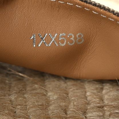 Prada Denim Logo Slide Espadrilles 39 Brown 6 of 8