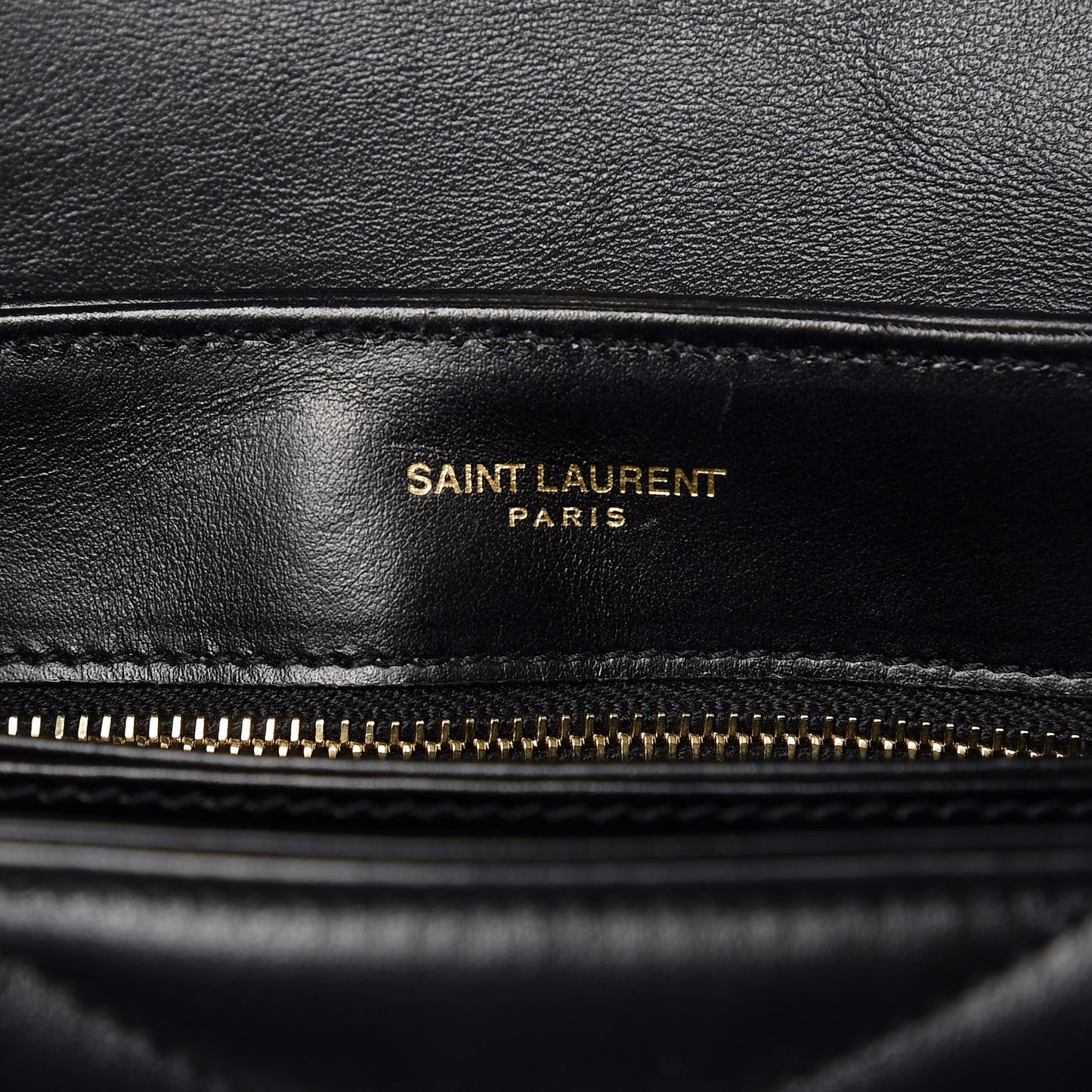 Calfskin Y Quilted Monogram Toy Loulou Crossbody Bag Black