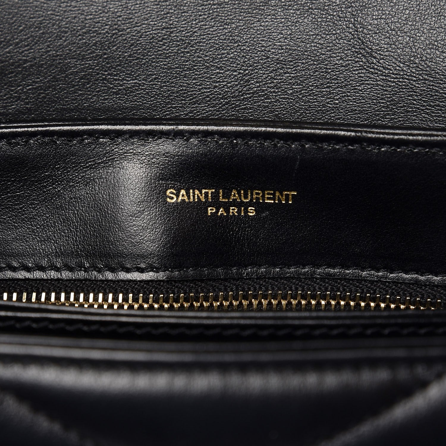 Saint Laurent Calfskin Y Quilted Monogram Toy Loulou Crossbody Bag Black 8 of 10