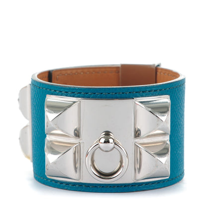 Hermes Epsom Collier de Chien CDC Bracelet S Bleu Izmir 1 of 7