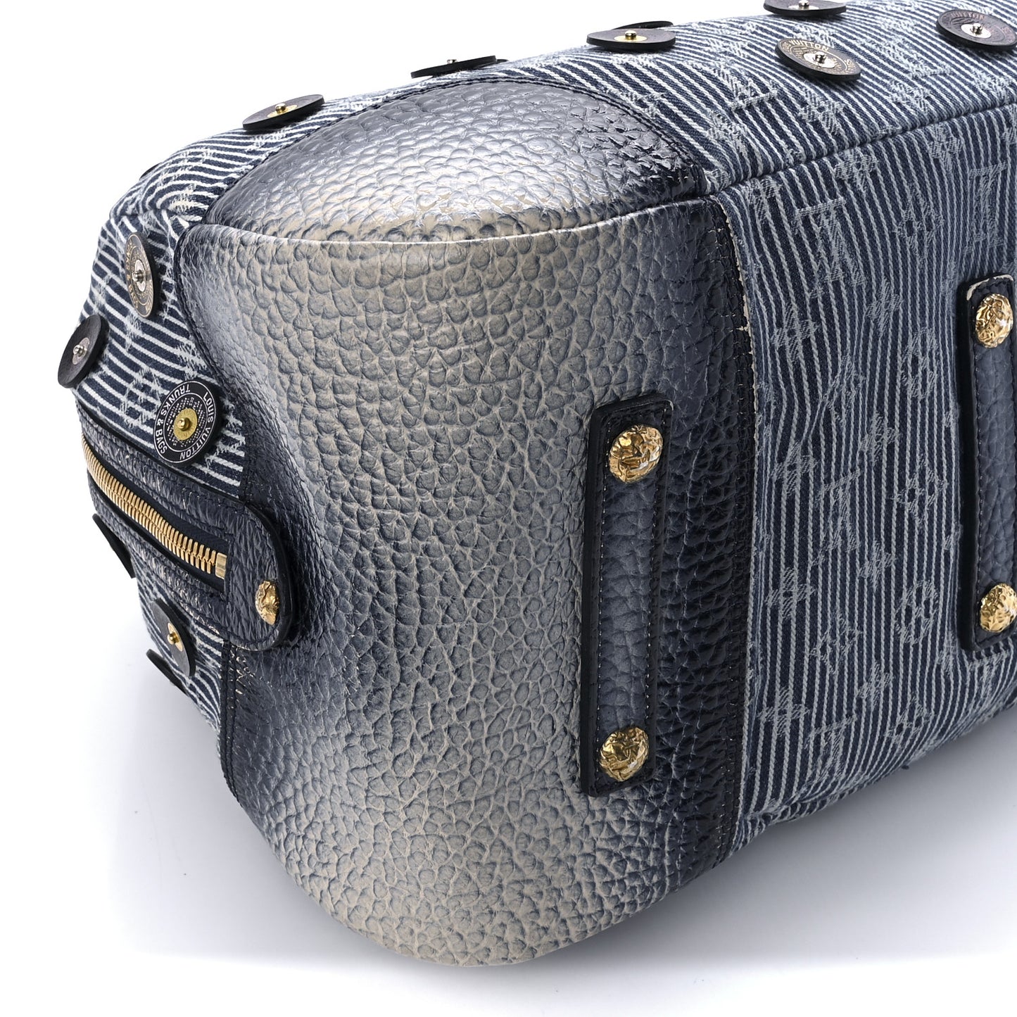 Denim Polka Dot Trunks and Bags Bowly