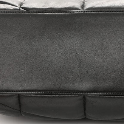 Saint Laurent Lambskin Quilted Monogram Monochrome Medium Loulou Puffer Chain Satchel Black 14 of 14