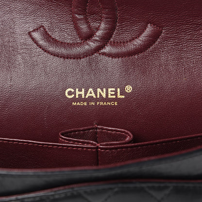 Chanel Lambskin Quilted Medium Double Flap Black 6 of 20
