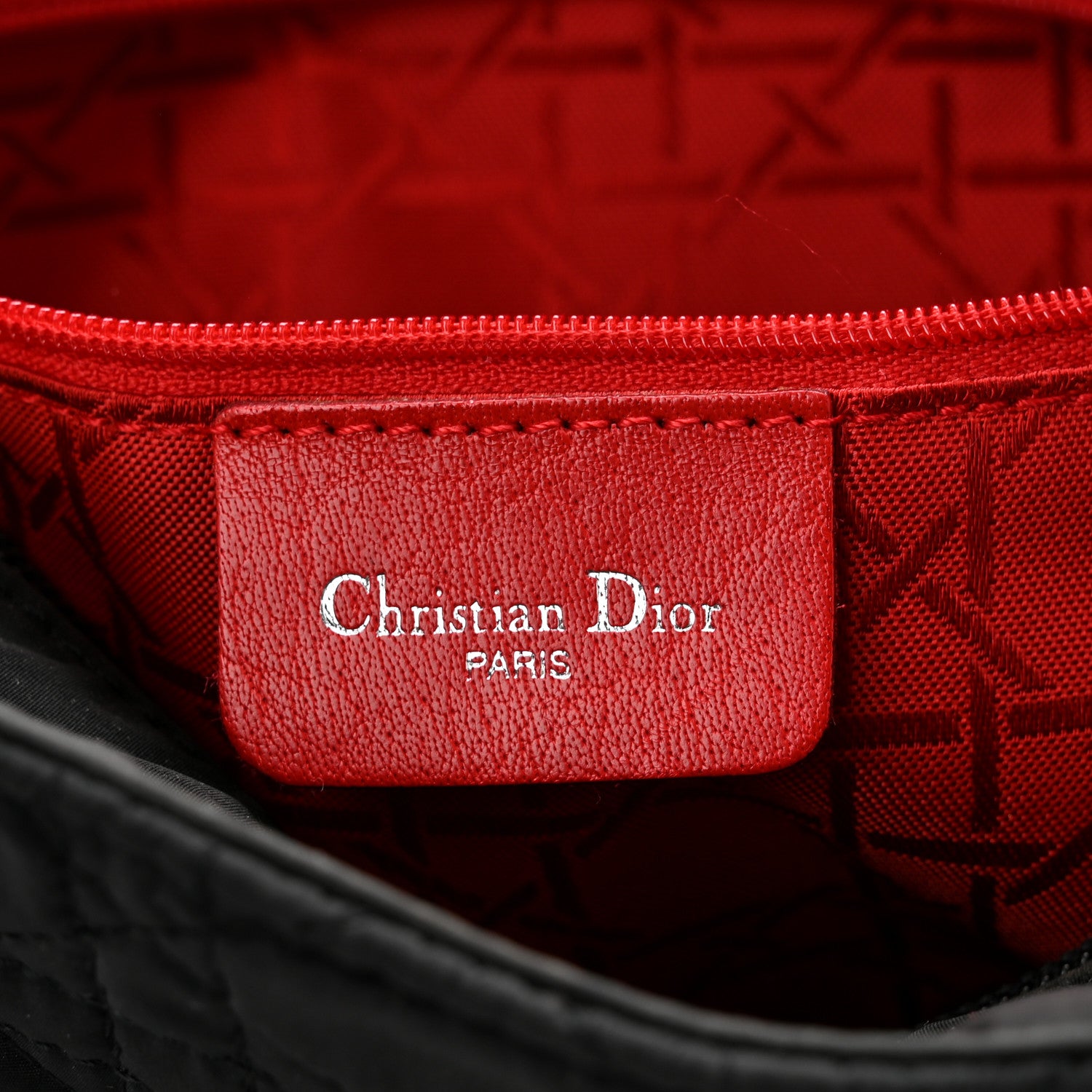 Christian Dior Nylon Cannage Medium Lady Dior Black 6 of 10