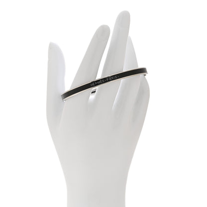 Hermes Enamel Printed Extra Narrow Uni Bracelet 70 Black 2 of 6