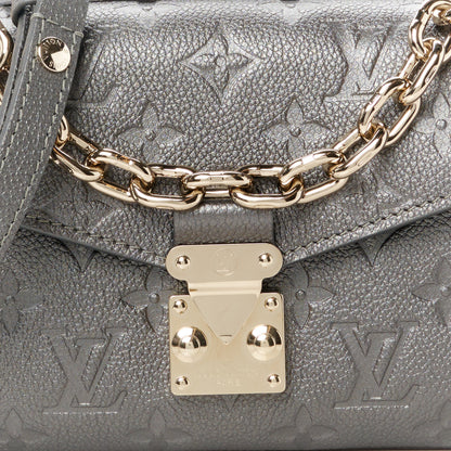 Louis Vuitton Shimmery Empreinte LV Ski Pochette Metis East West Gun Metal 7 of 10