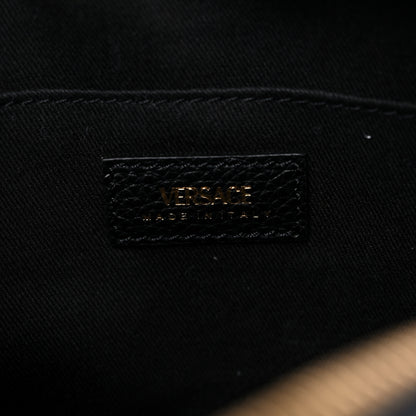 Versace Grained Calfskin Virtus Small Bowling Bag Black 6 of 9