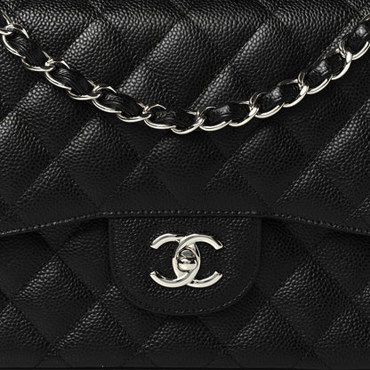 Chanel Caviar Quilted Jumbo Double Flap Black 8 of 11