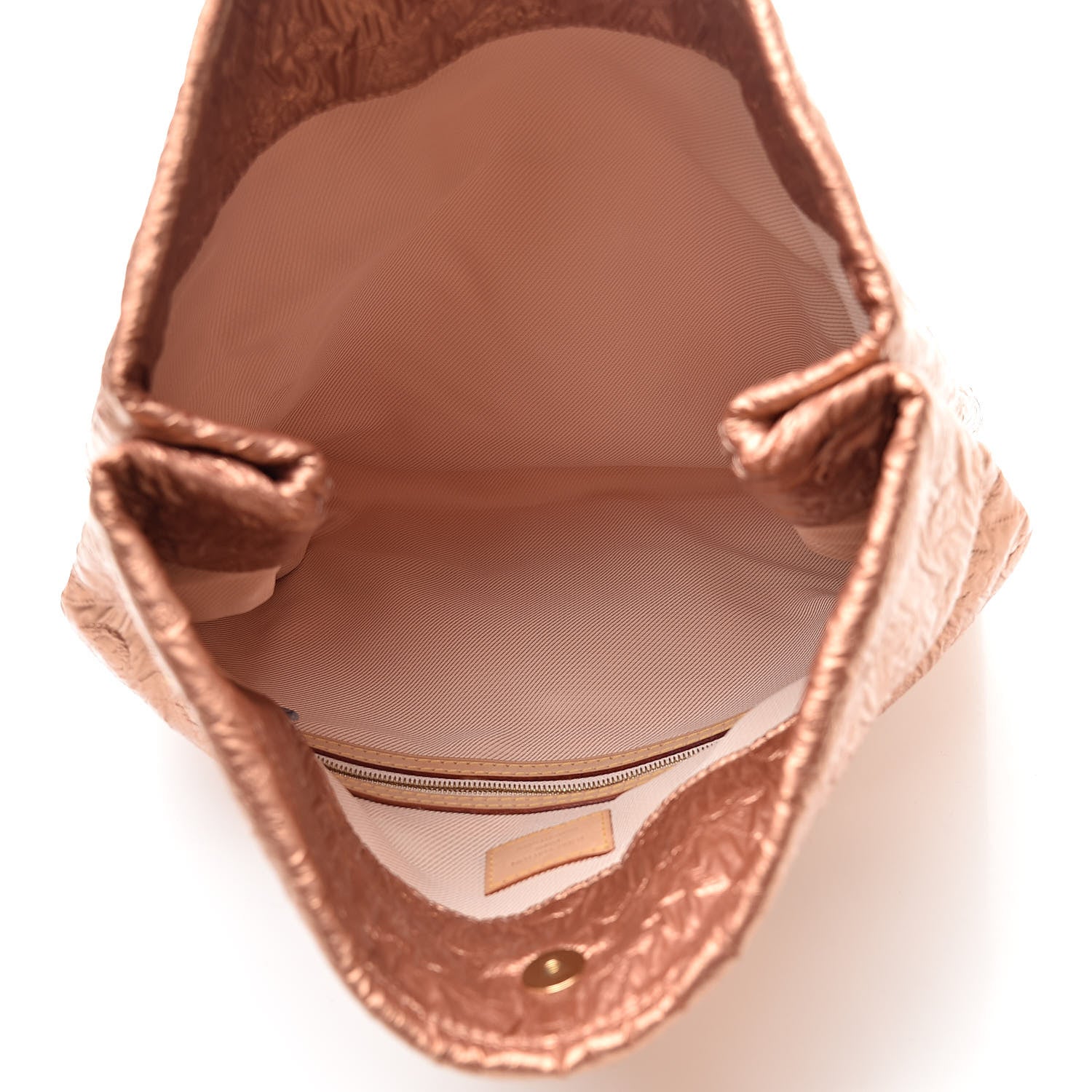 Louis Vuitton Jacquard Quilted Monogram Limelight Clutch GM Rose Gold 5 of 7