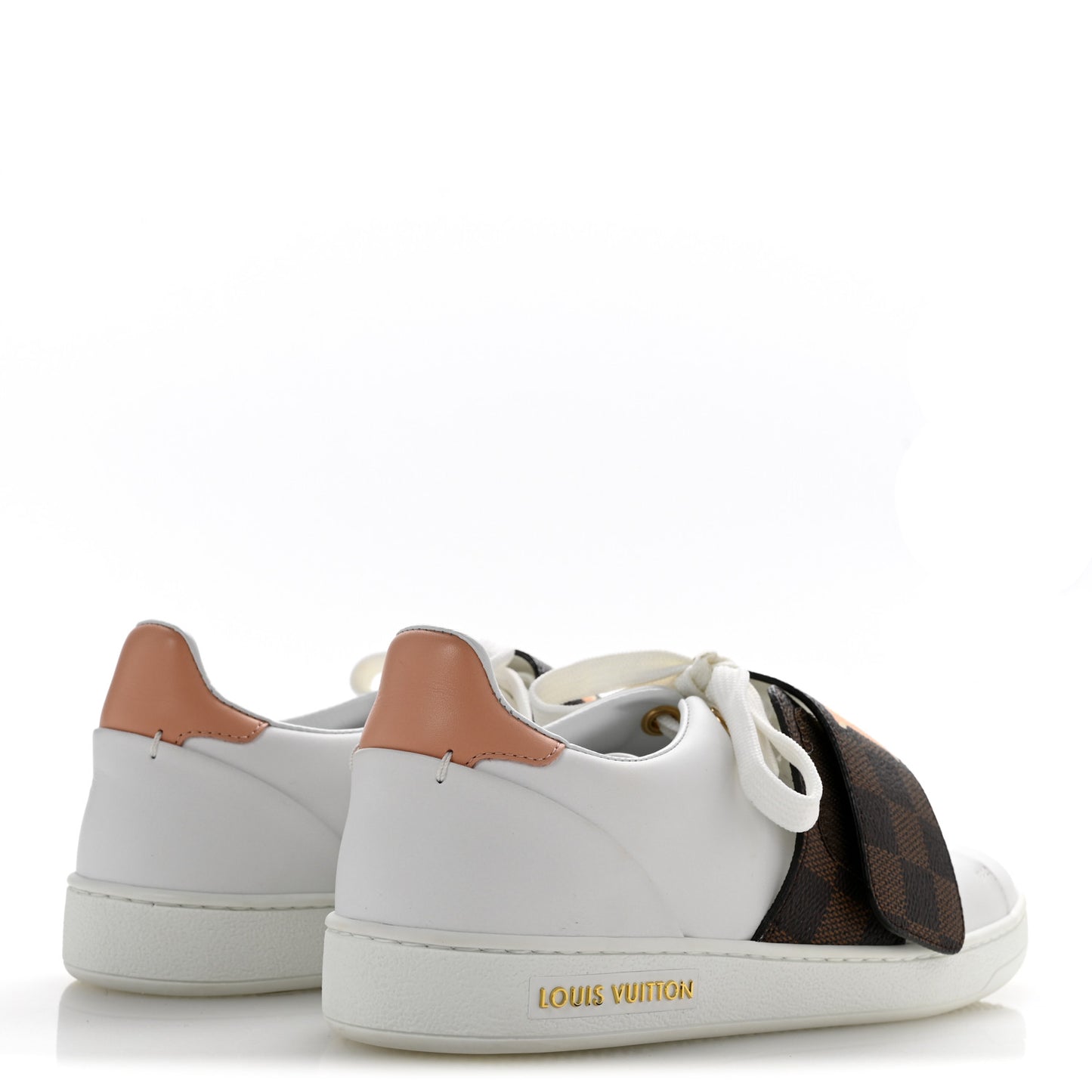 Damier Ebene Front Row Sneaker 37 White