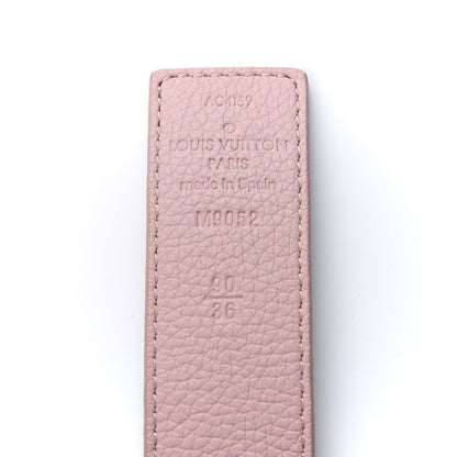 Louis Vuitton Calfskin Monogram 30mm LV Initiales Reversible Belt 90 36 Rose Ballerine 3 of 4