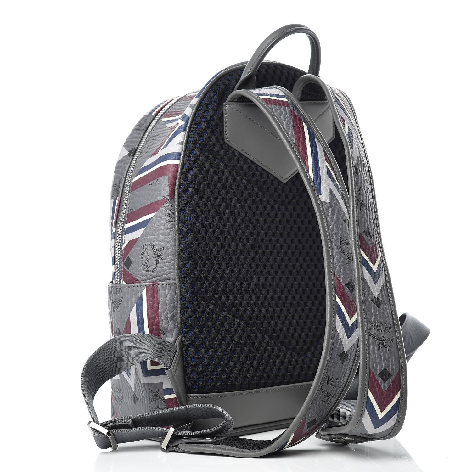 MCM Visetos Gunta Small Stark Backpack Phantom Grey 3 of 17