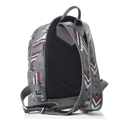 MCM Visetos Gunta Small Stark Backpack Phantom Grey 3 of 17